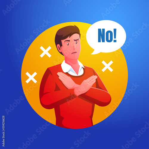a man crosses her arms disapproving expression
