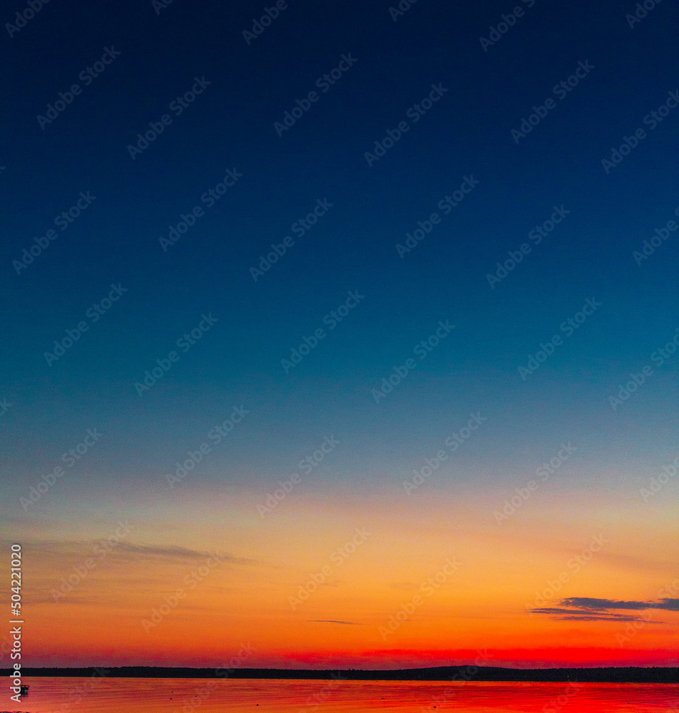 Brillant Sunrise on Gouldsboro Bay, Maine