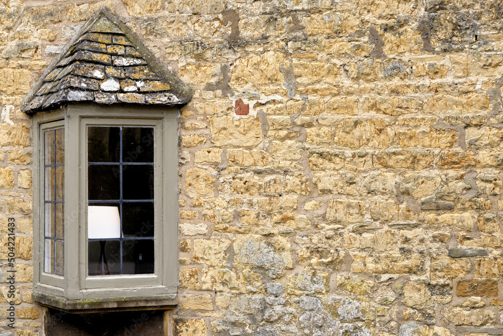 Old window closeup - Burford in Cotswold, England