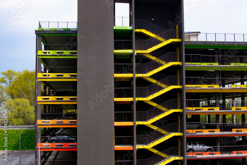 Valokuvatapetti multi level parking garage