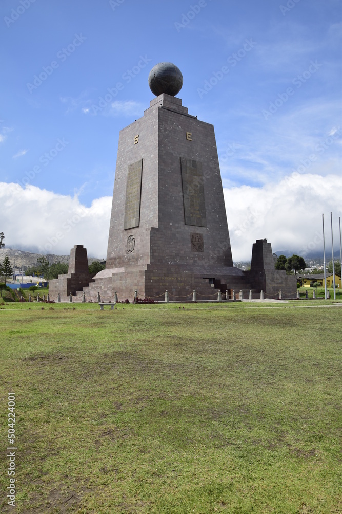 Equator line in Mitad Del Mundo (Middle of the World) Monument near Quito. Equator line in Mitad Del Mundo (Middle of the World) Monument near Quito.