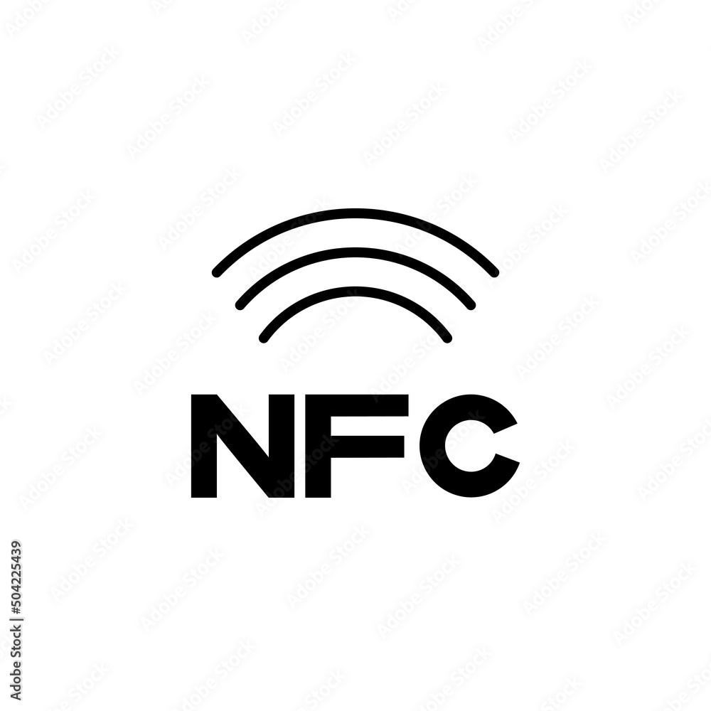 Contactless NFC payment line icon in black, RFID credit card, wireless pay simple minimalistic illustration. Trendy flat style for app: graphic, design, infographic, web, gui, ui, ux. Vector EPS 10 Contactless NFC payment line icon in black, RFID credit card, wireless pay simple minimalistic illustration. Trendy flat style for app: graphic, design, infographic, web, gui, ui, ux. Vector EPS 10