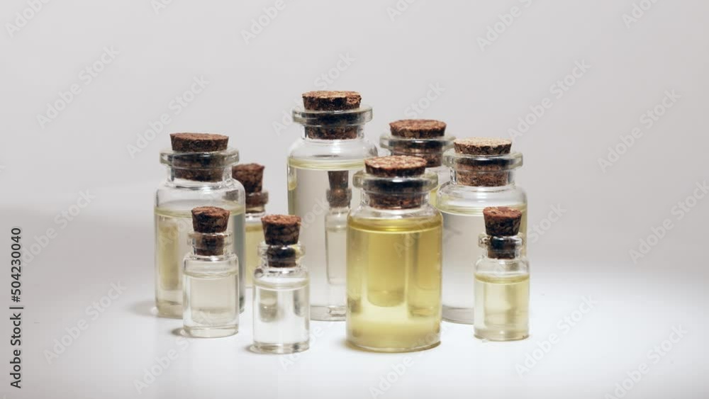 Set bottles with essential oils Set bottles with essential oils
