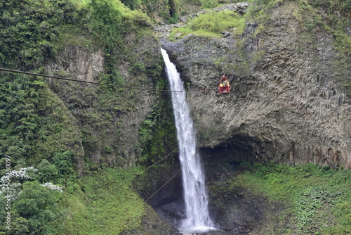 Cascada Manto de la Novia, waterfall in Banos de Agua Santa, Banos