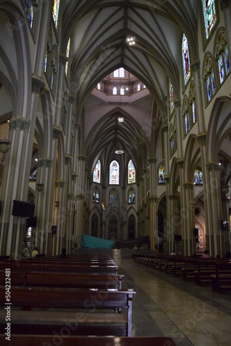 Ecuador. Interior of the Metropolitan Cathedral of Guayaquil.