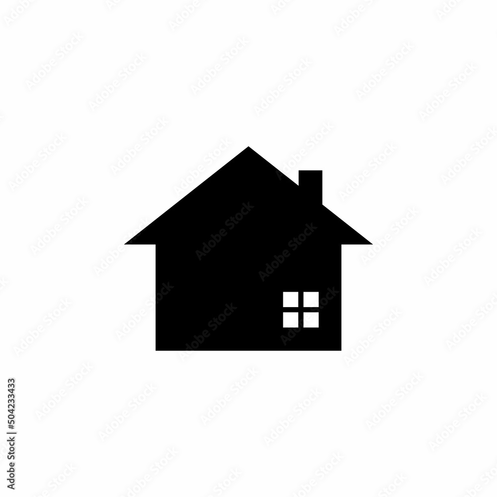 Home simple flat icon vector Home simple flat icon vector