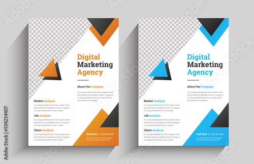 Wallpaper Mural modern design business flyer template for infographics Torontodigital.ca
