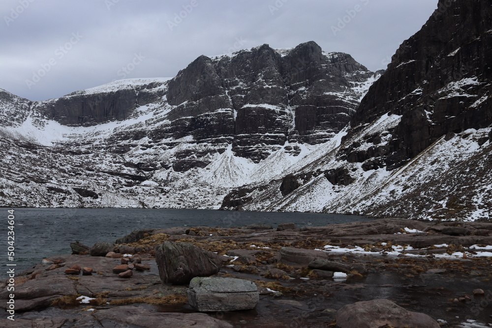 Obraz premium beinn eighe cliffs torridon scotland highlands