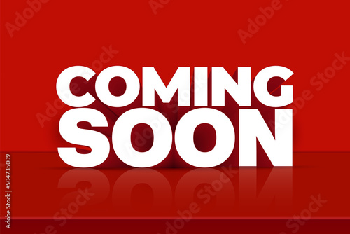 Coming soon banner design vector. launching soon Illustration