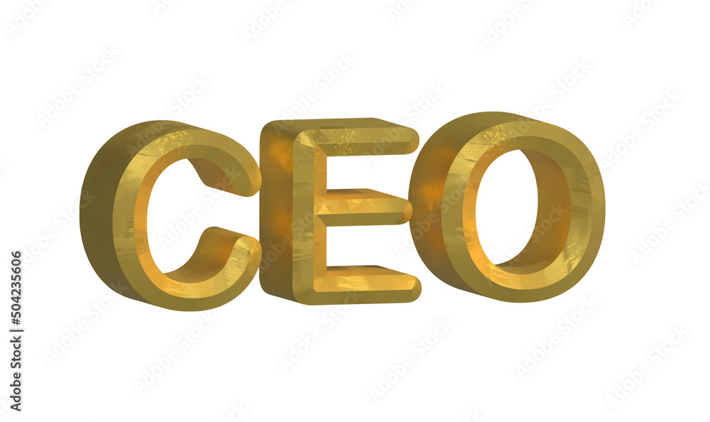 CEO speech. Business concept. Isolated white background. 3d rendering CEO speech. Business concept. Isolated white background. 3d rendering