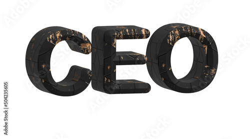 Wallpaper Mural CEO speech. Business concept. Isolated white background. 3d rendering Torontodigital.ca