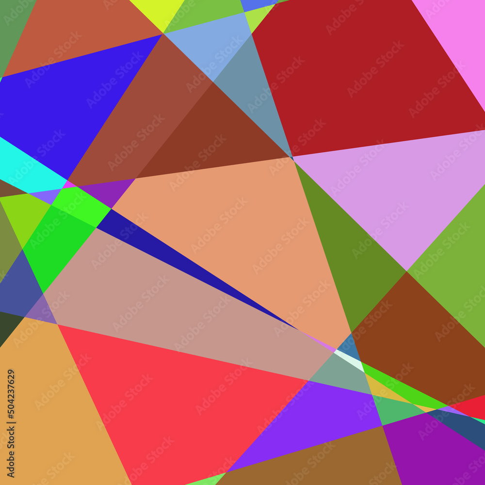 Fototapeta premium Geometric abstraction generative art background art illustration