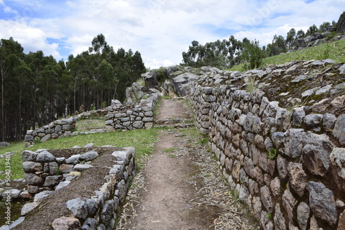 Peru, Qenko, located at Archaeological Park of Saqsaywaman. This archeological site Inca ruins is made up of limestone.
