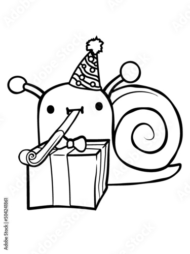 Schnecke Geburtstag Geschenk 