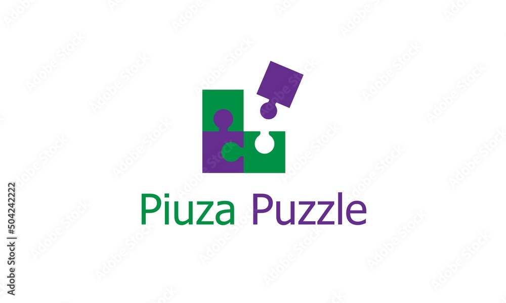 Puzzle business logo design Puzzle business logo design