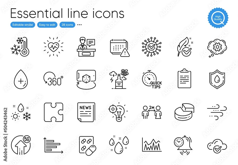 Oil serum, Clipboard and Freezing line icons. Collection of Augmented reality, Heartbeat, Alcohol addiction icons. Investment, Time management, Weather web elements. Full rotation. Vector Oil serum, Clipboard and Freezing line icons. Collection of Augmented reality, Heartbeat, Alcohol addiction icons. Investment, Time management, Weather web elements. Full rotation. Vector