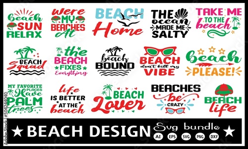 Beach svg bundle