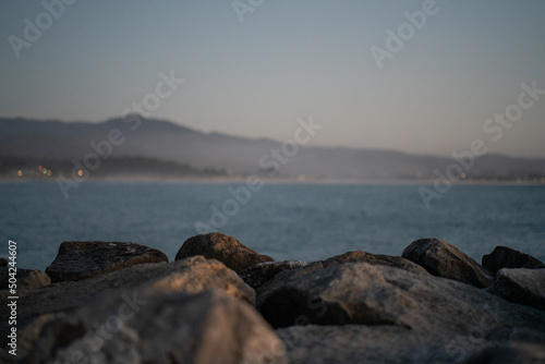 Sunset time at the half moon bay jetty