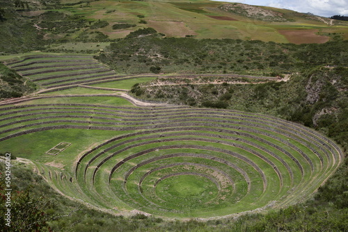 Inca terraces of Moray. Each level has its own microclimate. Moray is an archaeological site near the Sacred Valley © Андрей Поторочин