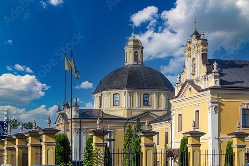 Ancient Basilian monastery in Chervonohrad, Krystynopil, outdoors. West Ukraine. photo