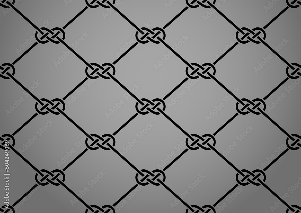 Fototapeta premium The geometric pattern with lines. Seamless vector background. Black and gray texture. Graphic modern pattern. Simple lattice graphic design