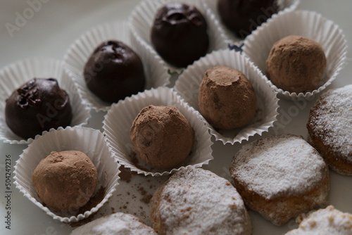 Chocolate truffle pastry