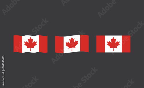 Free Download Flag of Canada. Canadian national symbol. Red maple leaf. - GFXLoad