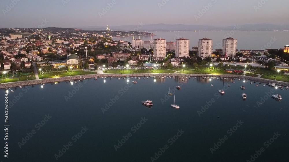 Obraz premium Drone Seaside Bayramoglu / Kocaeli