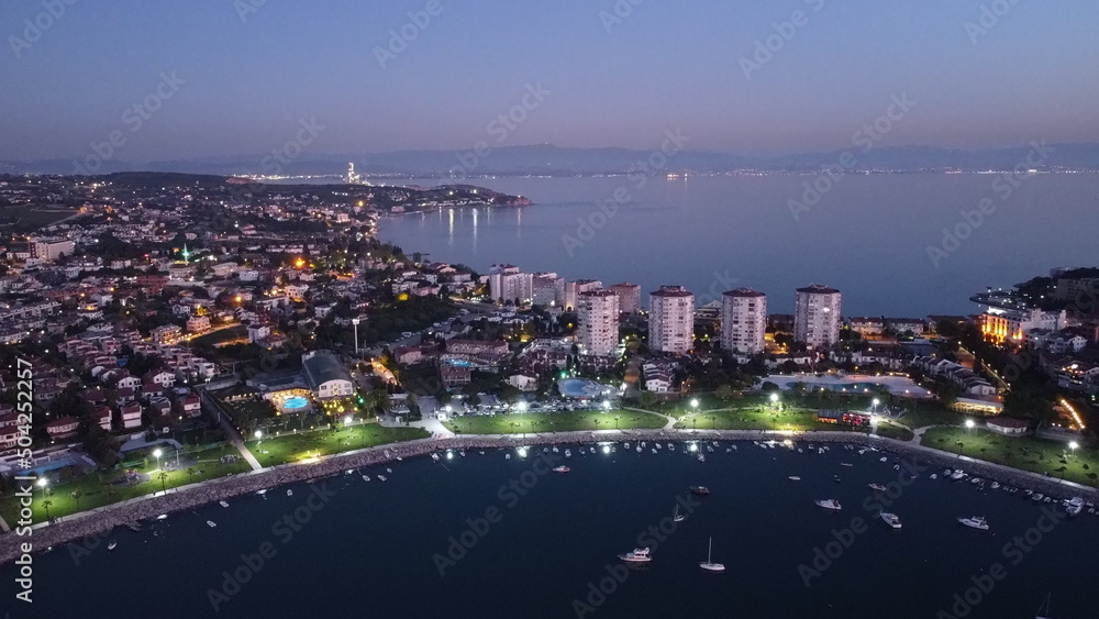 Fototapeta premium Drone Seaside Bayramoglu / Kocaeli