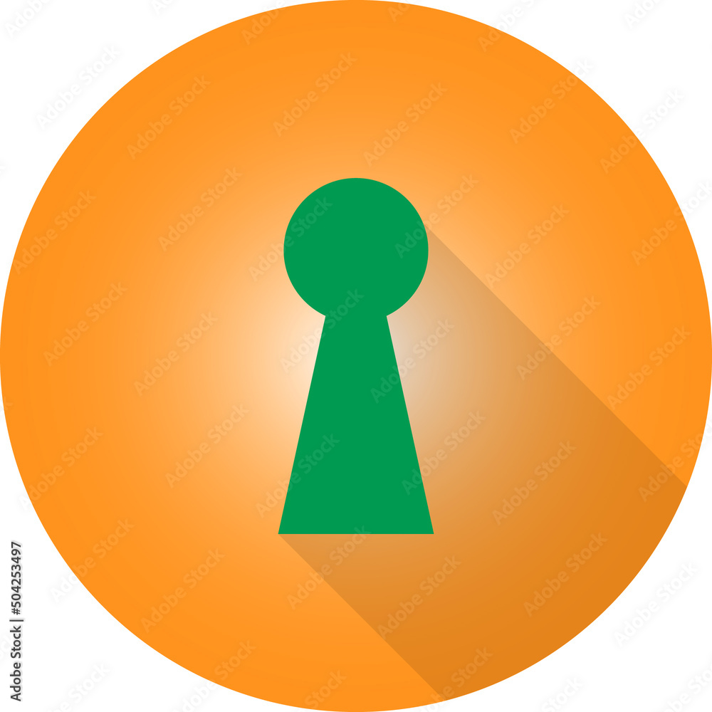 Home Key Keyhole Lock Mobile and Car symbol in orange circle on white background Home Key Keyhole Lock Mobile and Car symbol in orange circle on white background