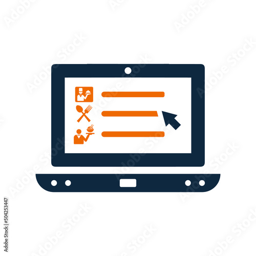 Website, Delivery, food icon. Editable vector graphics.