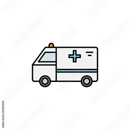 Wallpaper Mural ambulance line illustration icon. Signs and symbols can be used for web, logo, mobile app, UI, UX Torontodigital.ca
