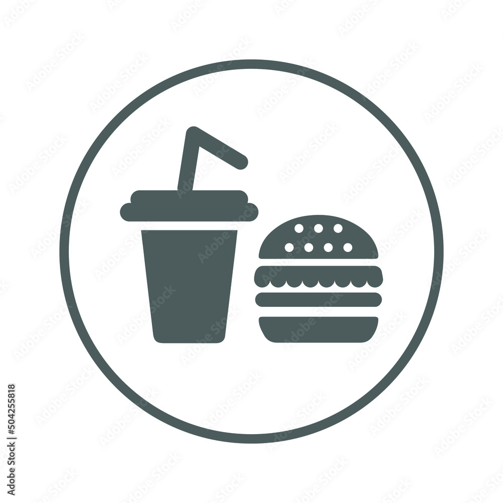 Junk, food icon. Gray vector sketch. Junk, food icon. Gray vector sketch.