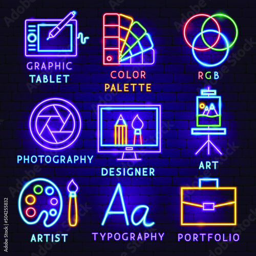 Design Label Set. Vector Illustration of Designer Promotion.
