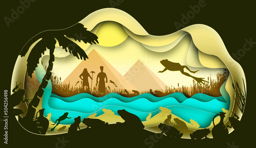 Canvas Print 10 Plagues of Egypt