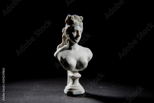 fancy hair bust statue woman art history marble