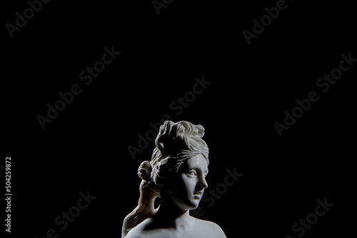 fancy hair bust statue woman art history marble