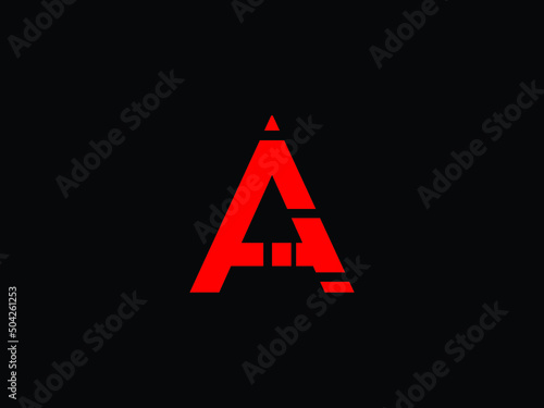 Free Download Creative red A letter logo vector design file eps 10 - GFXLoad