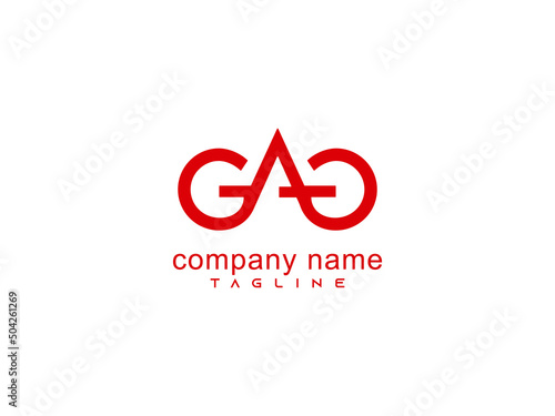 GAG letter wordmark logo design file eps 10