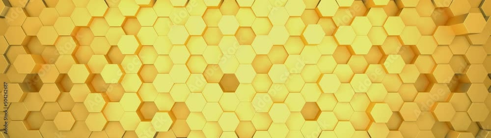 Digital geometric gold mesh in wide angle. Golden technology polygon pattern. Abstract animated background. Digital geometric gold mesh in wide angle. Golden technology polygon pattern. Abstract animated background.