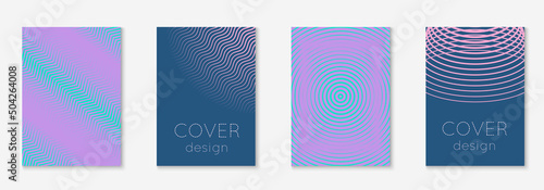 Music cover with minimalist geometric line and trendy shapes.