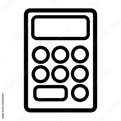 Calculator Vector Black