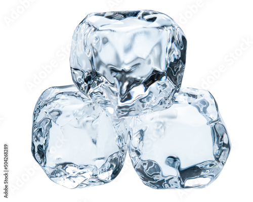 Crystal Clear Artificial Acrylic Ice Cubes Square Shape. 3d Render On A  White Background Stock Photo, Picture and Royalty Free Image. Image  129337645.
