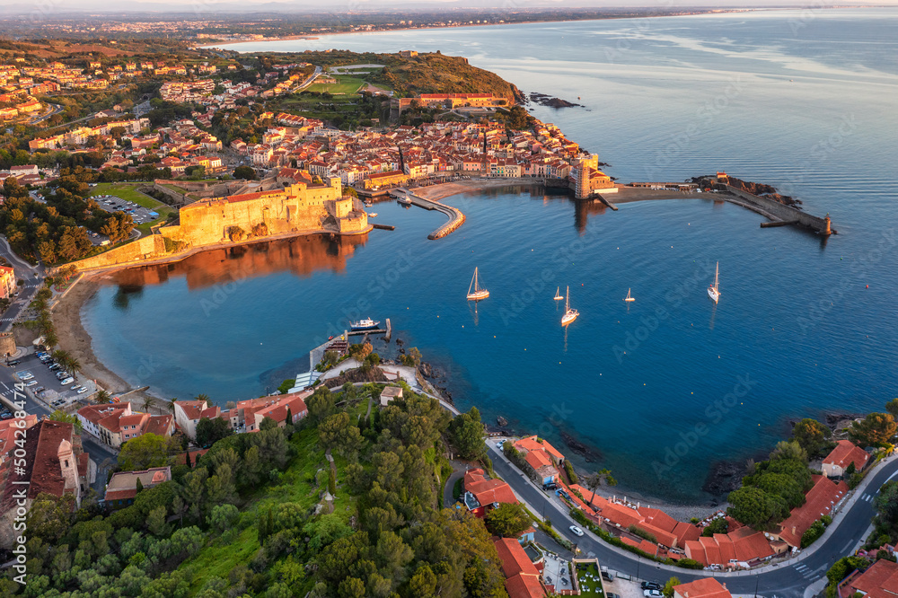 Collioure, a resort town on Vermilion Coast, France
