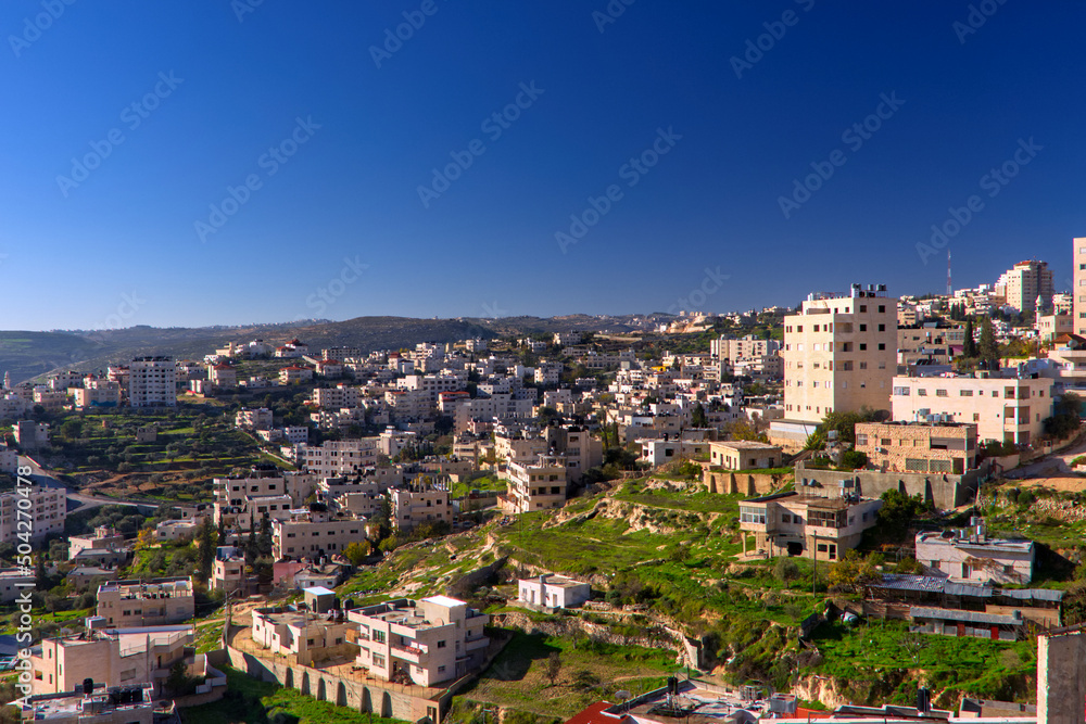 The city of Bethlehem, West Bank, Palestine