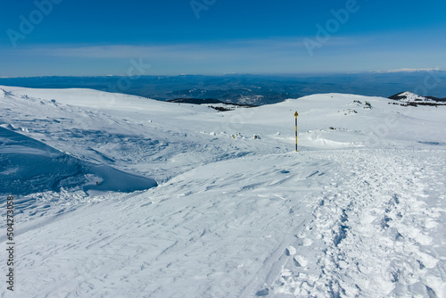 Winter view of Vitosha Mountain near Cherni Vrah peak, Bulgaria © Stoyan Haytov
