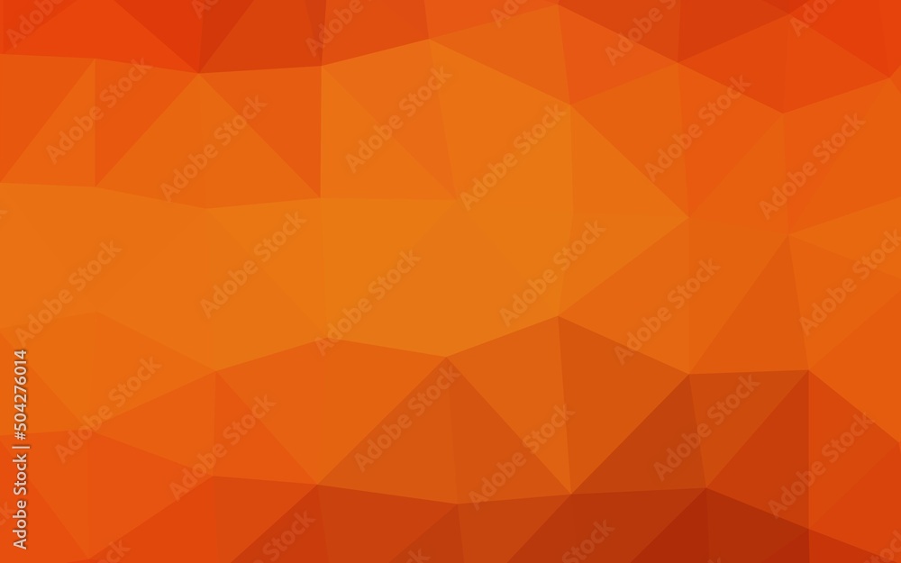 Light Orange vector low poly cover. Light Orange vector low poly cover.