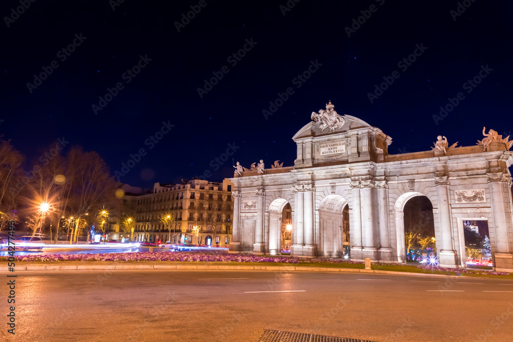 The Puerta de Alcala in Madrid, Spain