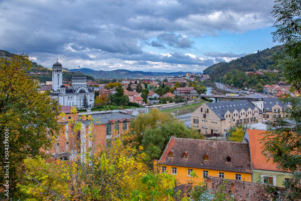 Obraz premium シギショアラ歴史地区