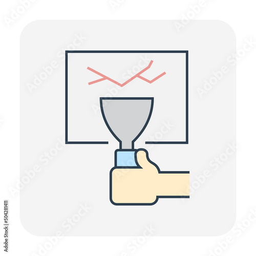 waterproof water leak icon